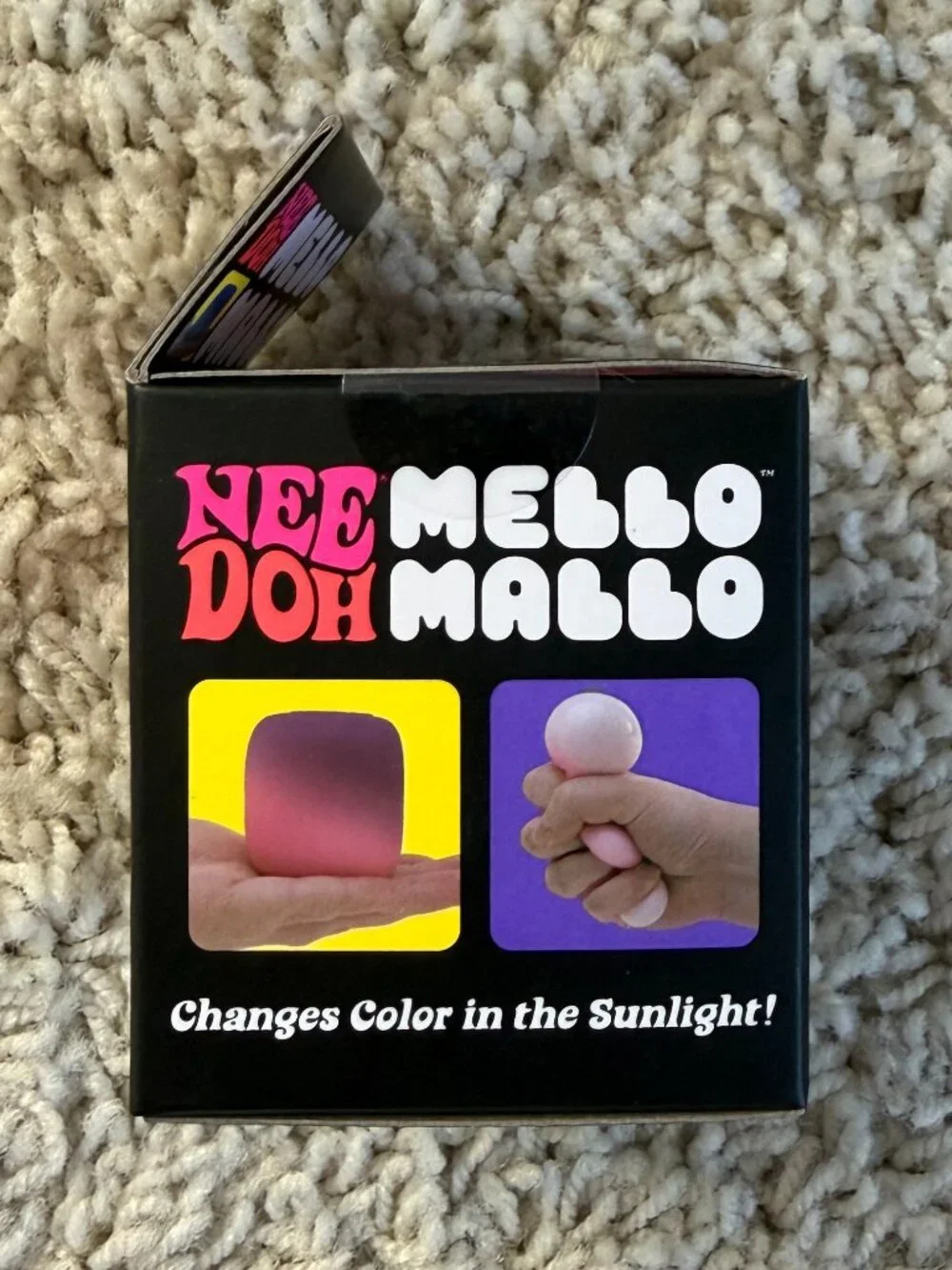 Nee Doh Mello Mallo Color Changing Marshmallow Pink NWT